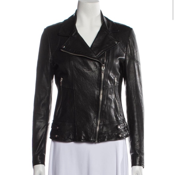 Maje leather biker jacket, size small, great condition